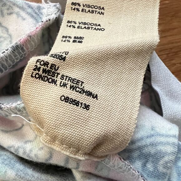 NWT Free People Harper Printed Pants Size S Pink/Rose Floral Print Flare - Picture 8 of 11